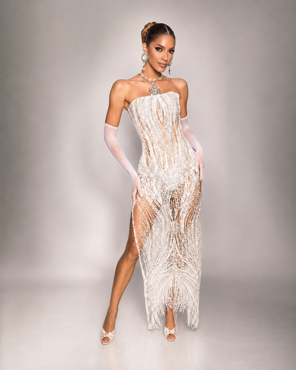Pearl Éclat Gown