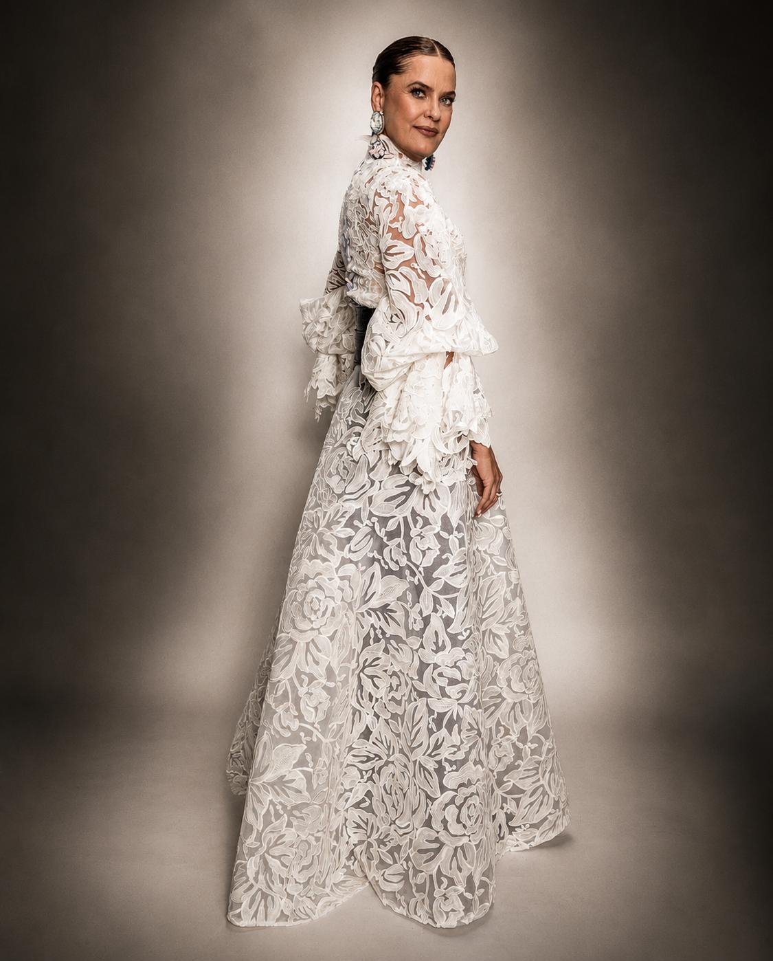 Florence Blouse and blanc jardín skirt