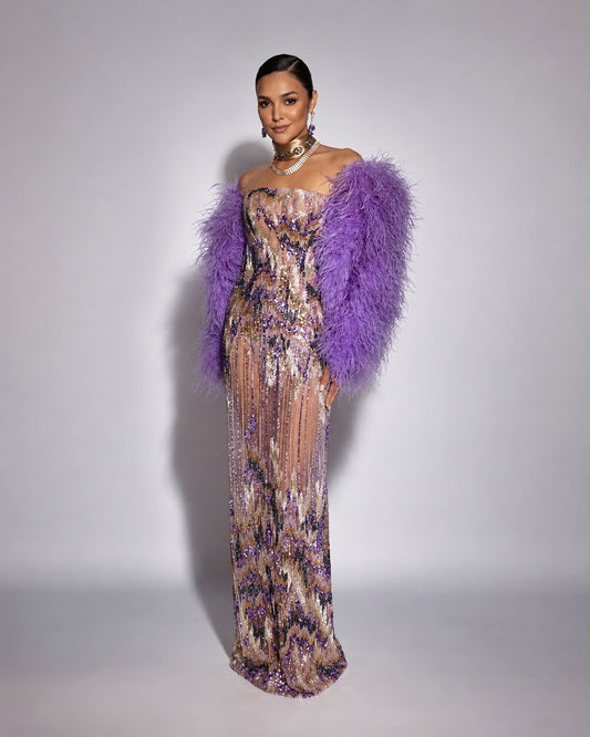 Amethyst Mirage Gown