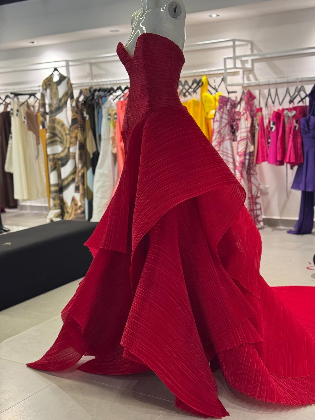 Red gown pleaded