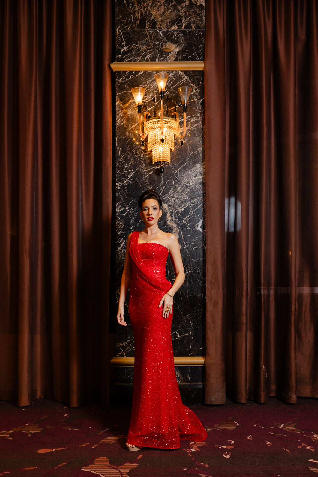 Red Amanda dress