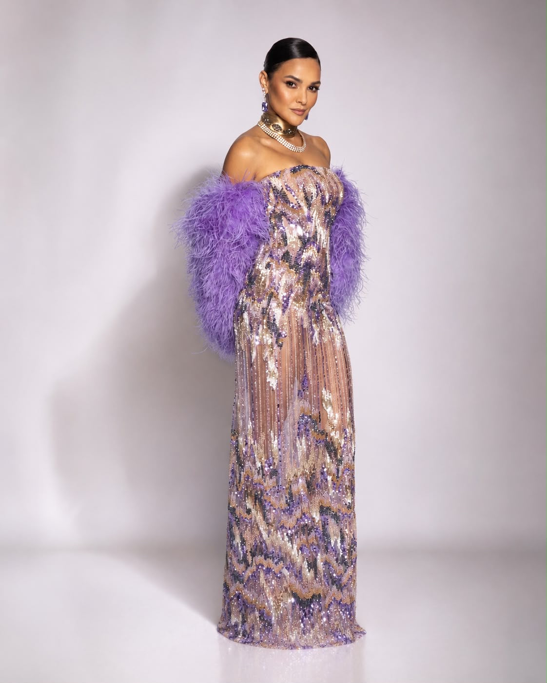 Amethyst Mirage Gown