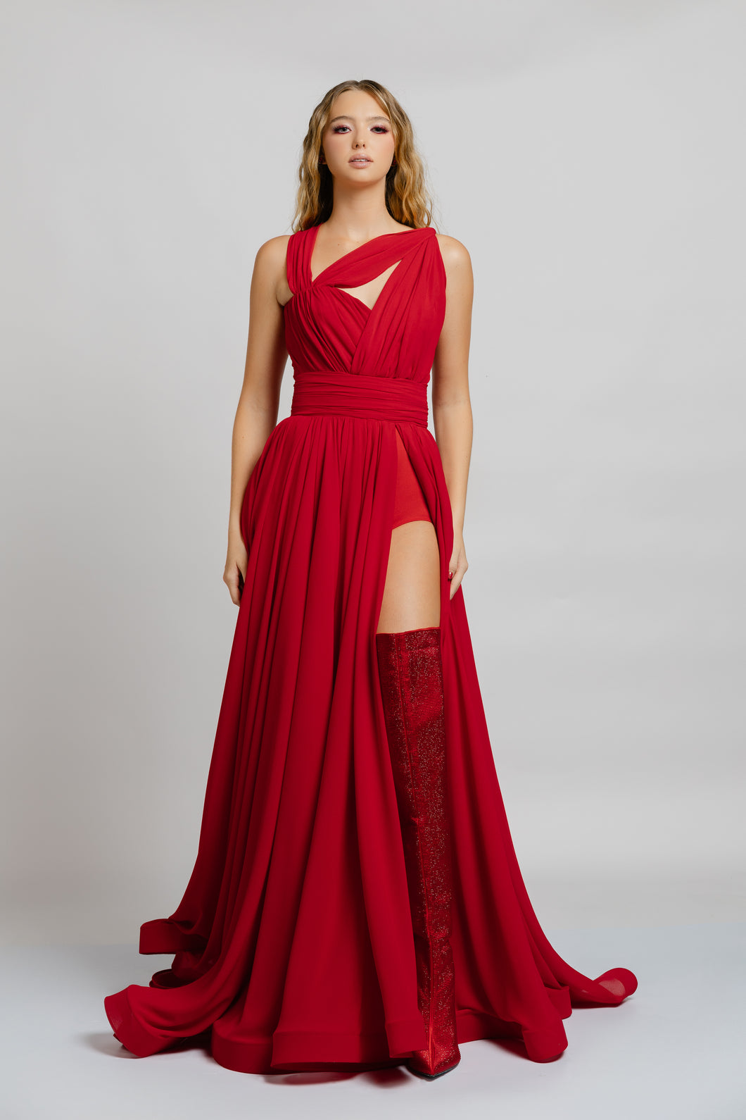 Red Marina dress