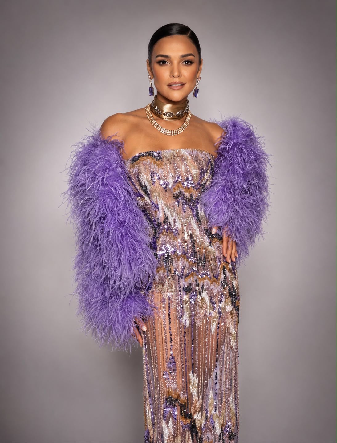 Amethyst Mirage Gown