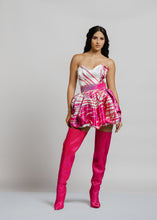 Cargar imagen en el visor de la galería, Fucsia Strapless bubble Bri dress
