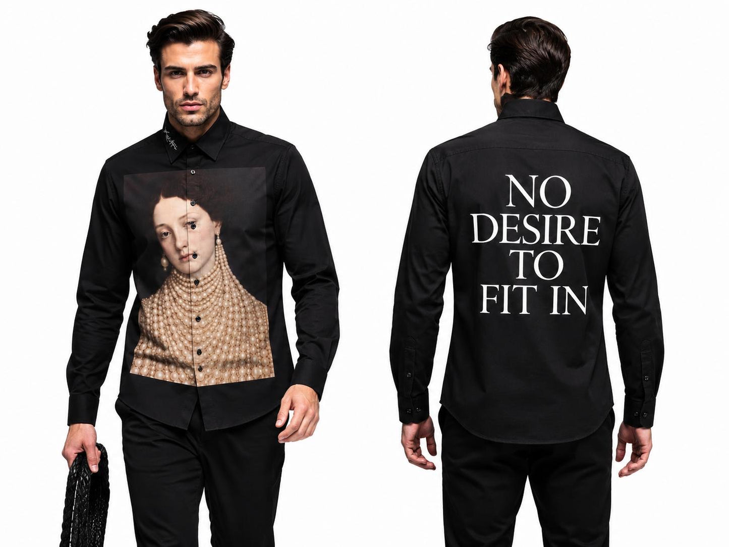White shirt - No desire to fit in