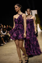 Cargar imagen en el visor de la galería, Purple Lace Mini Dress
