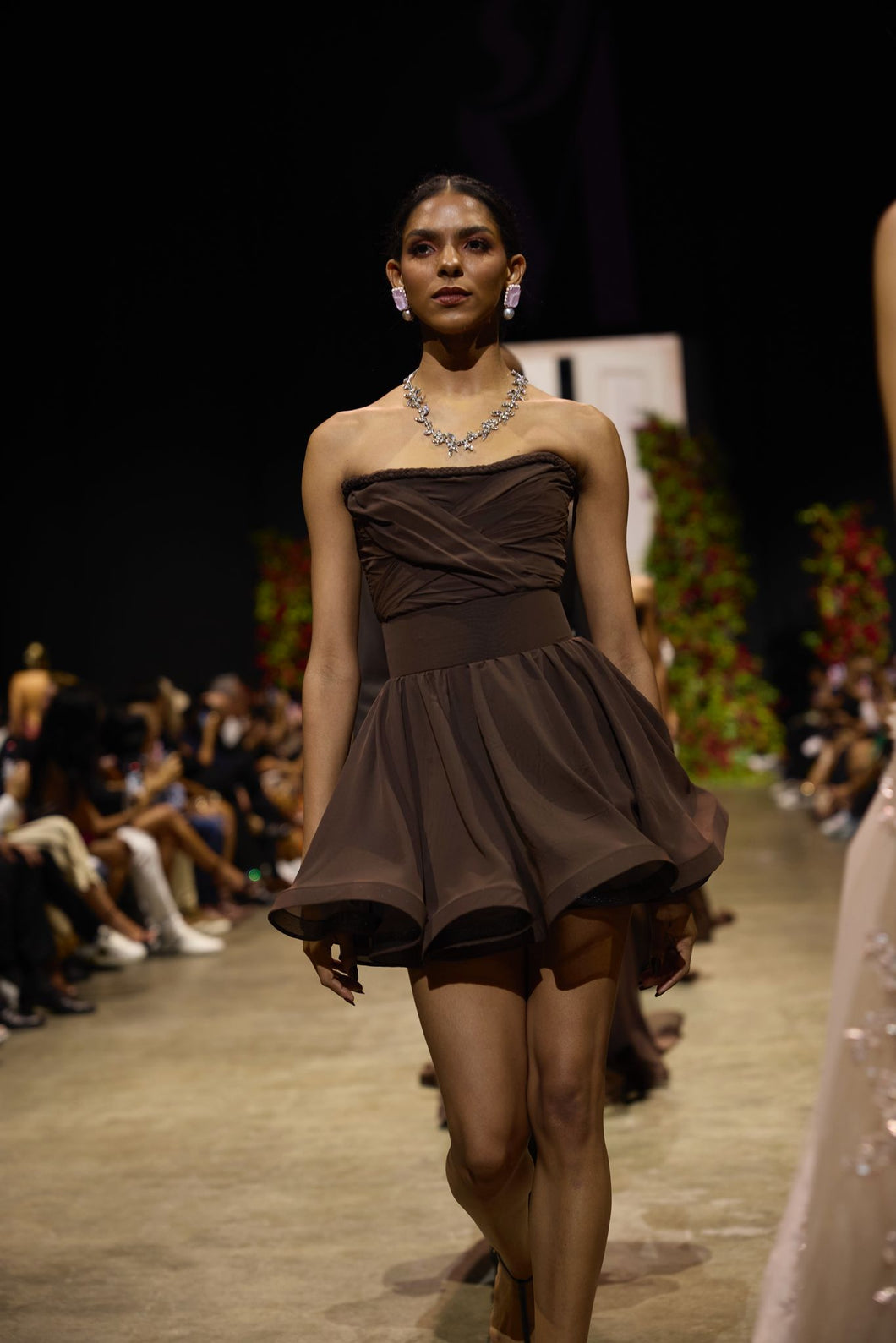 brown bubble dress Chocolate Bubble Mini – Luis Antonio