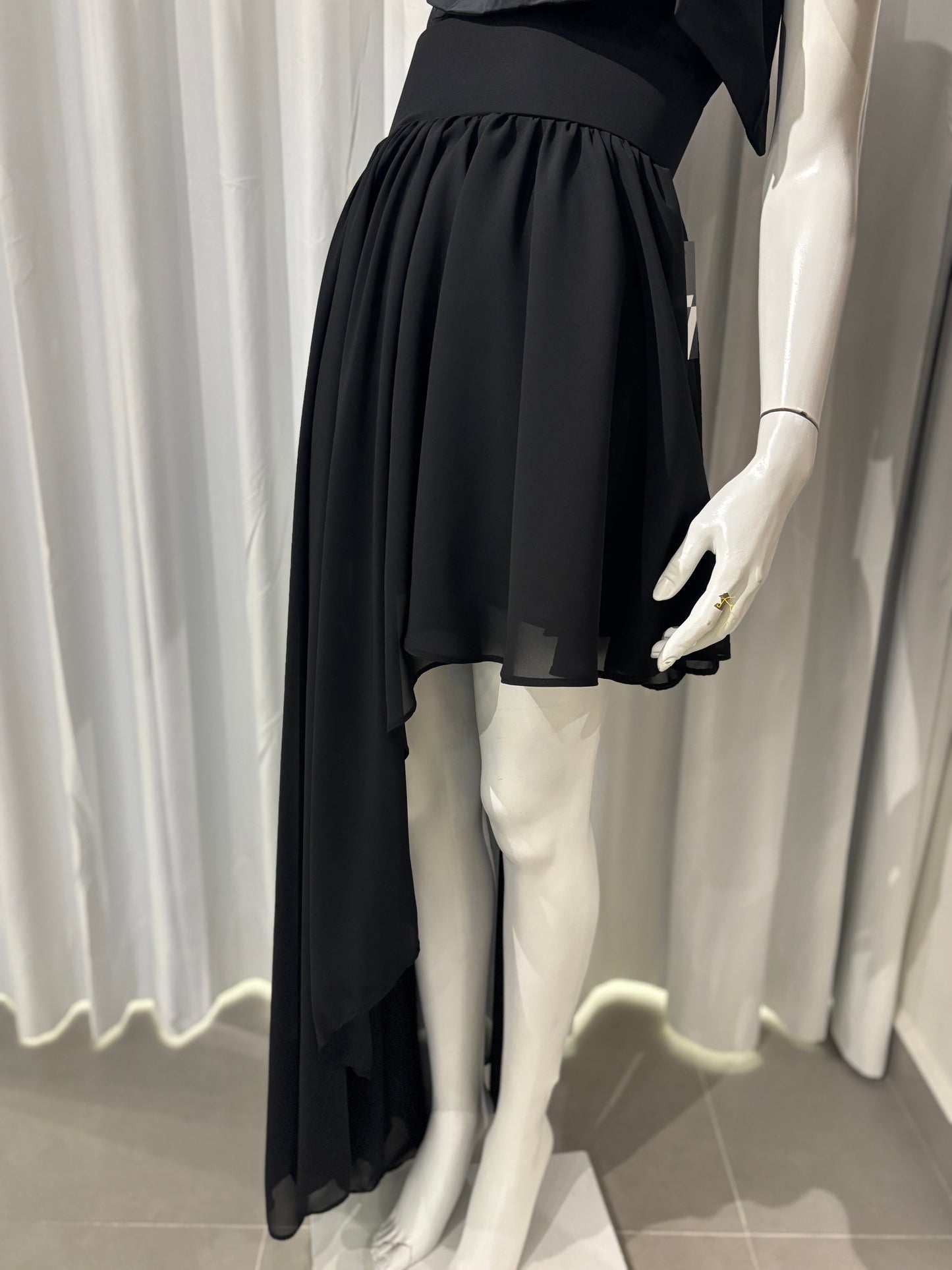 Asymmetrical Black Skirt