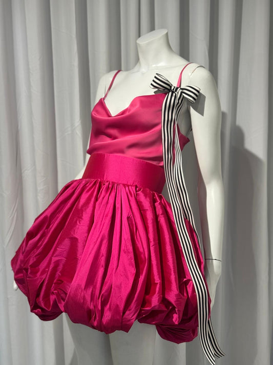 Fuchsia Bubble Skirt