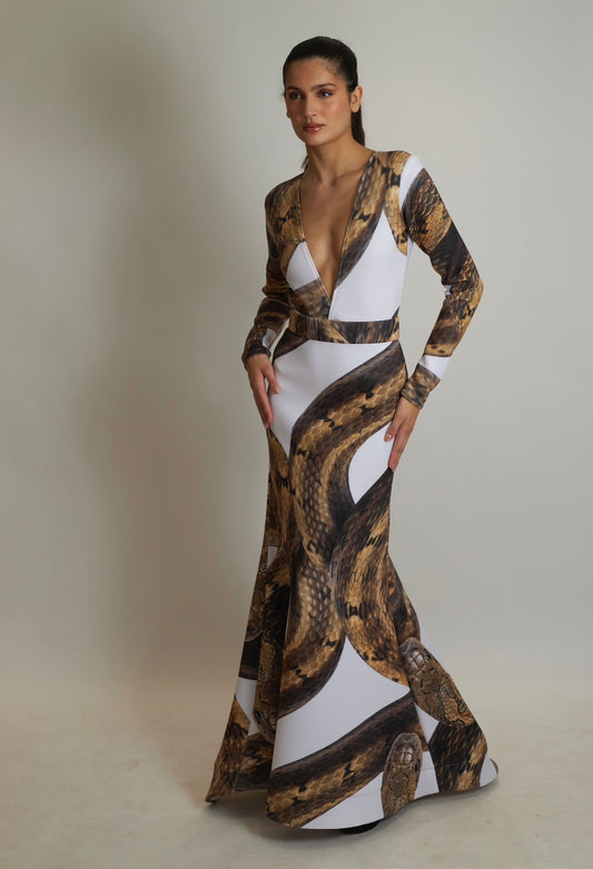 Real snake mermaid skirt