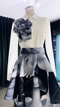 Load image into Gallery viewer, Neoprene short skirt roses leaves

