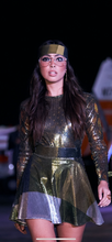 Load image into Gallery viewer, Long sleeve sequin shirt (snake skin)
